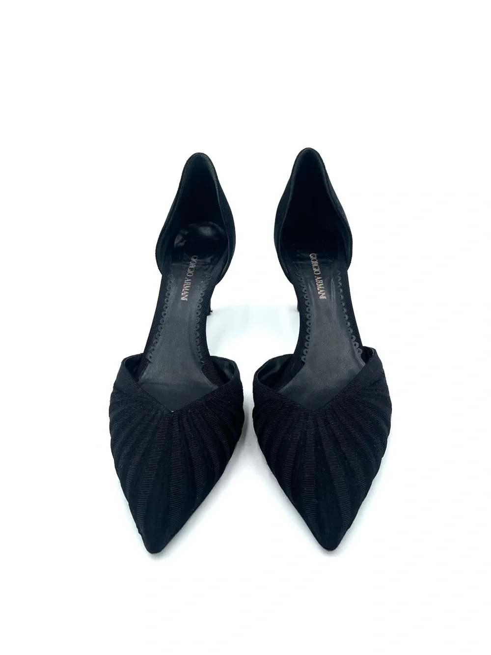 Giorgio Armani Black Pointed Toe Pump Size 39.5